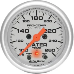 Vattentempmätare 52mm 260ºF (Digital Stepper-motor) Ultra-Lite