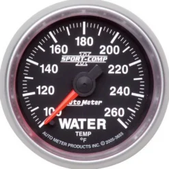 Vattentempmätare 52mm 100-260ºF (Digital Stepper-motor) SPORT-COMP II