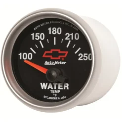 Vattentempmätare 52mm 100-250ºF (Elektrisk) GM CHEVY Svart