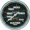 Vattentempmätare 66.7mm 120-240ºF (Mekanisk) CARBON FIBER
