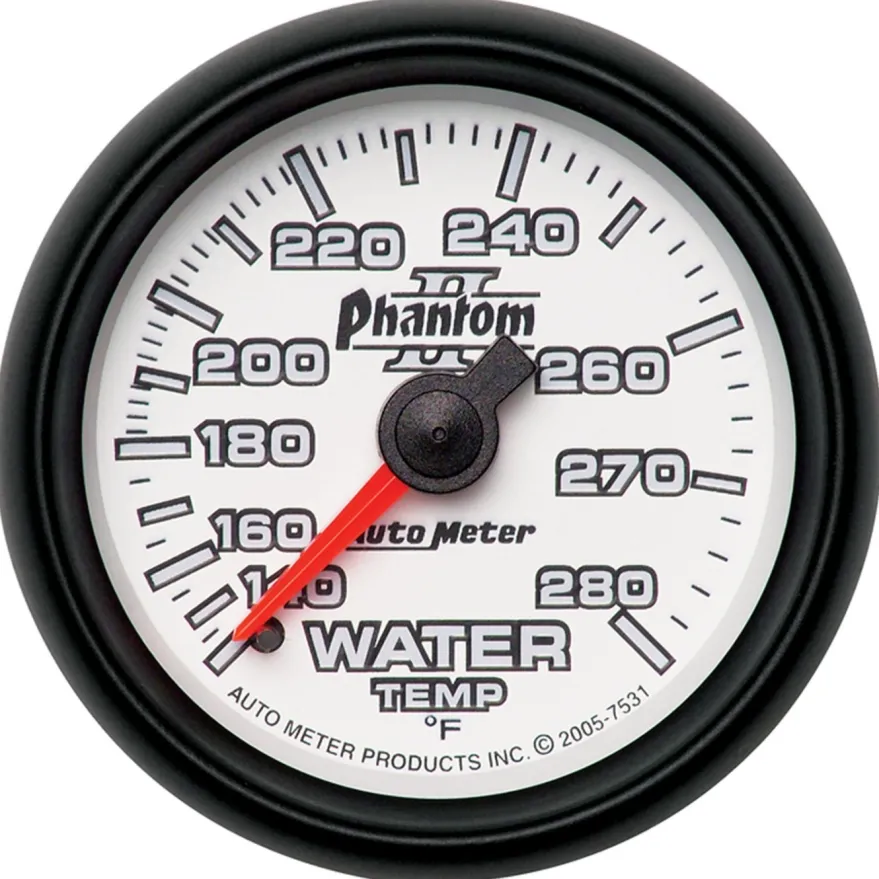 Vattentempmätare 52mm 140-280ºF (Mekanisk) PHANTOM II