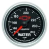 Vattentempmätare 52mm 120-240ºF (Mekanisk) GM CHEVY Svart