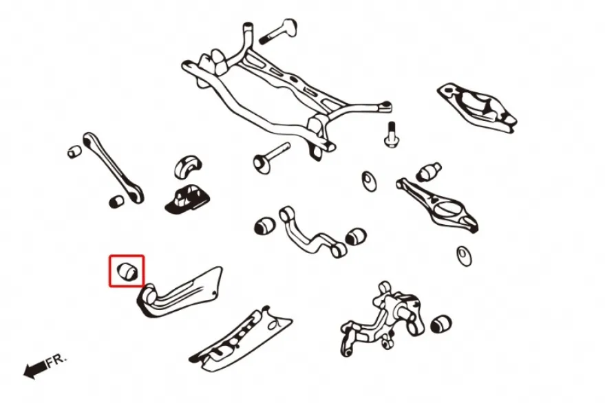 Volkswagen Audi / Seat / / VW Bakre Trailing-stagsbussningar Hardrace