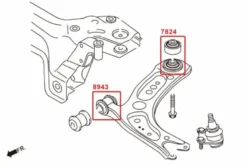 Volkswagen Audi / / VW Främre Nedre Länkarm Främre Bussningar Hardrace