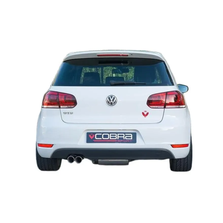 Volkswagen Golf GT TDI Mk6 (5K) 140PS 09-13 Catback Sportavgassystem / Passar Standard-stötfångaren Cobra Sport