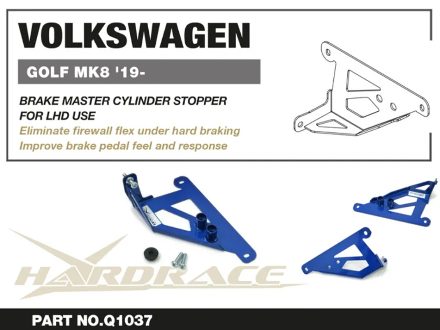 Volkswagen Golf MK8 2020-2021 Bromscylinderstopp Hardrace