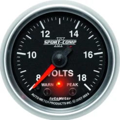 Voltmätare 52mm 18V (Digital Stepper-motor) SPORT-COMP II