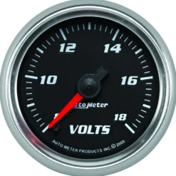 Voltmätare 52mm 18V (Digital Stepper-motor) Svart PRO-CYCLE