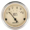 Voltmätare 52mm 18V (Elektrisk) ANTIQUE BEIGE