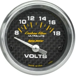 Voltmätare 52mm 18V (Elektrisk) CARBON FIBER