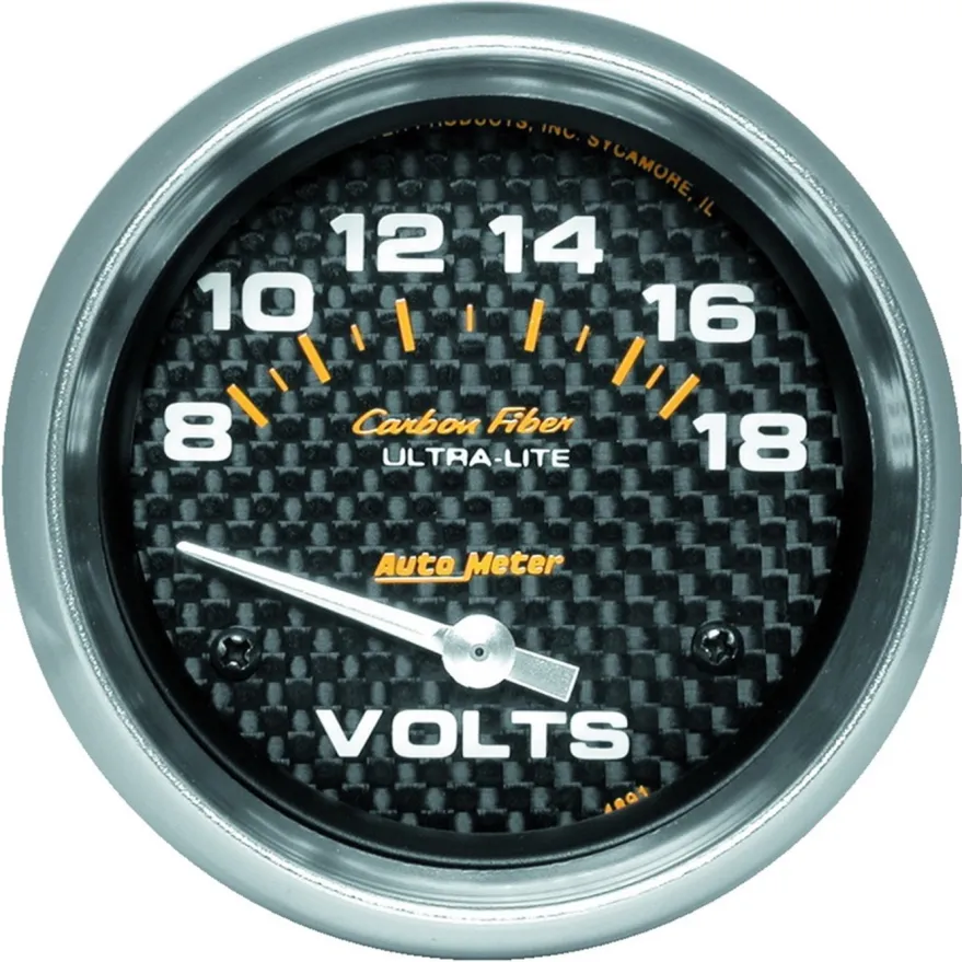 Voltmätare 66.7mm 18V (Elektrisk) CARBON FIBER