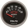 Voltmätare 52mm 18V (Elektrisk) GM CHEVY Svart