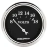 Voltmätare 52mm 18V (Elektrisk) OLD TYME BLACK