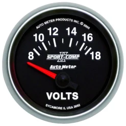 Voltmätare 52mm 18V (Elektrisk) SPORT-COMP II