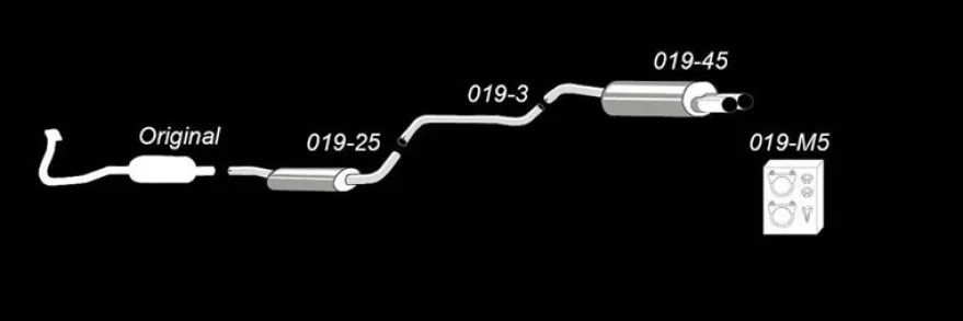 Volvo S40 I, V40 I V 1996-2000 Sportavgassytem Catback TA Technix
