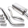 VW Golf I Cabriolet, Scirocco II Golf I Cabriolet, Typ 155, / Scirocco II, Typ 53B 1984-1993 Rostfritt Sportavgassystem Catback TA Technix
