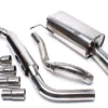 VW Golf I Cabriolet, Scirocco II Golf I Cabriolet, Typ 155, / Scirocco II, Typ 53B 1984-1993 Rostfritt Sportavgassystem Catback TA Technix