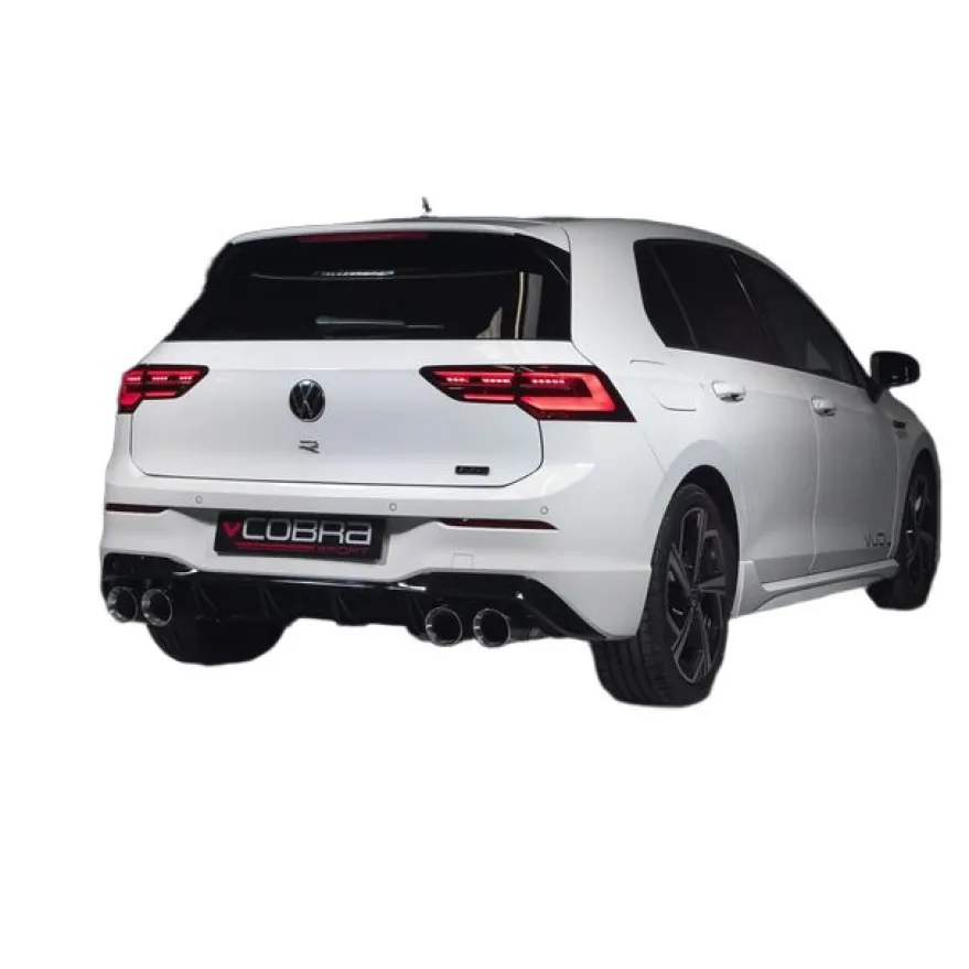 VW Golf R Mk8 2.0 TSI 2021+ Cat/GPF Back Sportavgassystem Cobra Sport