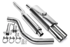 VW Polo, Polo Classic, Polo Coupe 86C 1987-1994 Rostfritt Sportavgassystem Catback TA Technix