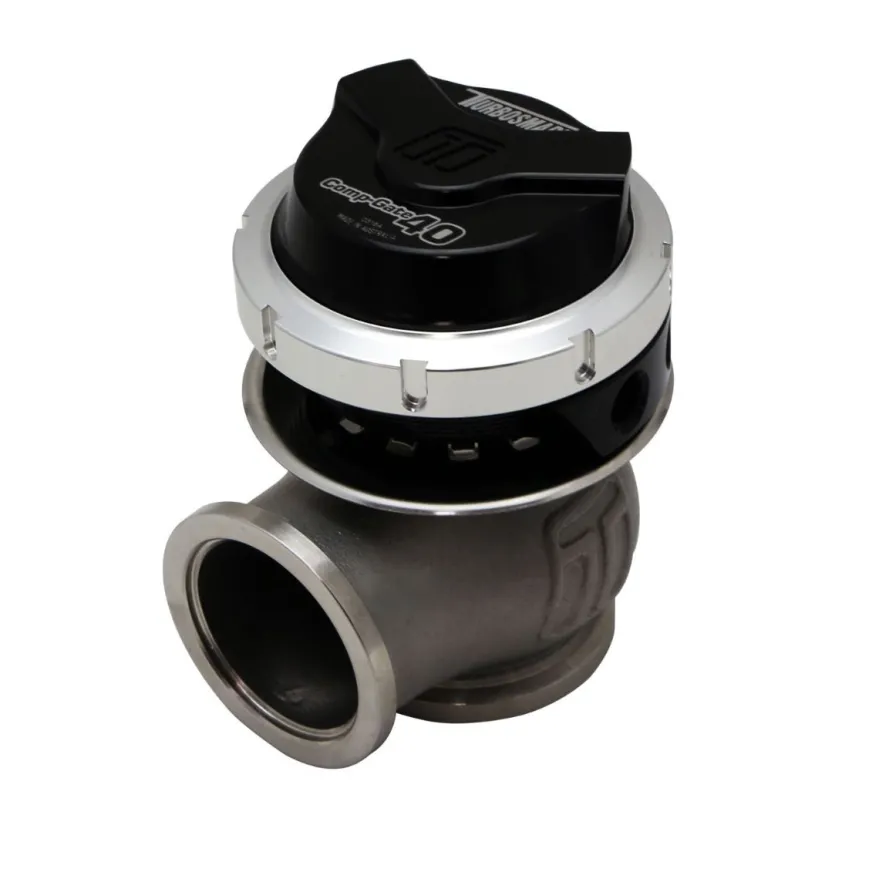 WG40 GenV Comp-Gate40 Extern Wastegate - 7 PSI Svart Turbosmart