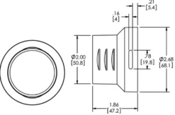 Y-kors Luft Ventilation 2.5 - 2''