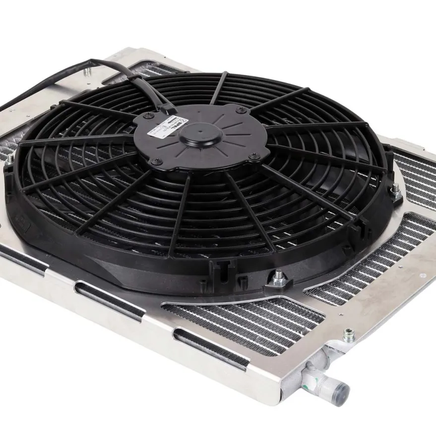AC Kondensor Radiator 468 x 350 mm & Skeleton Fläktkåpa Kit (Push)T7 Design