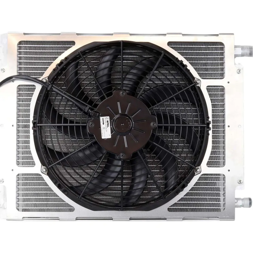 AC Kondensor Radiator 468 x 350 mm & Skeleton Fläktkåpa Kit (Push)T7 Design