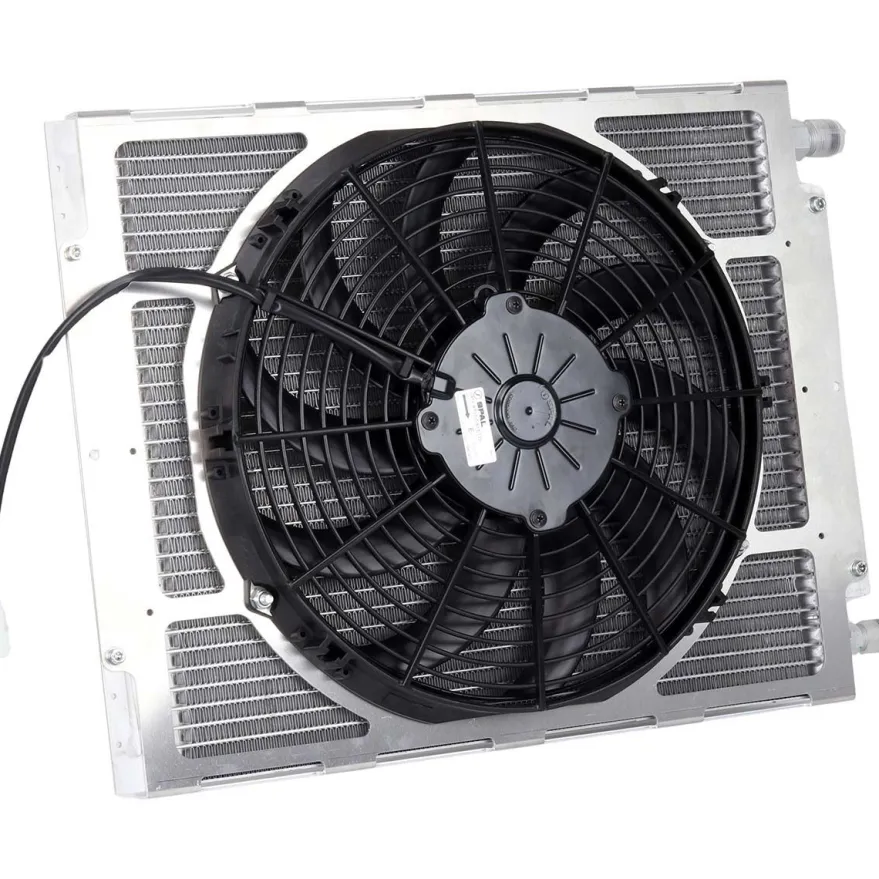 AC Kondensor Radiator 468 x 350 mm & Skeleton Fläktkåpa Kit (Push)T7 Design