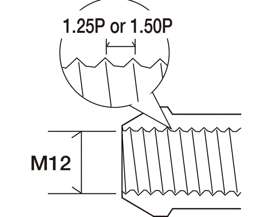 Advan Hjulmuttrar 12X1,5 (Svart) - 4 Pack