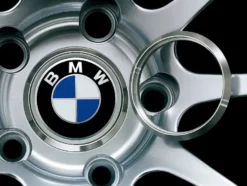 Advan 73mm BMW Centrumkåpa Adapter Ring - Silver Alumit