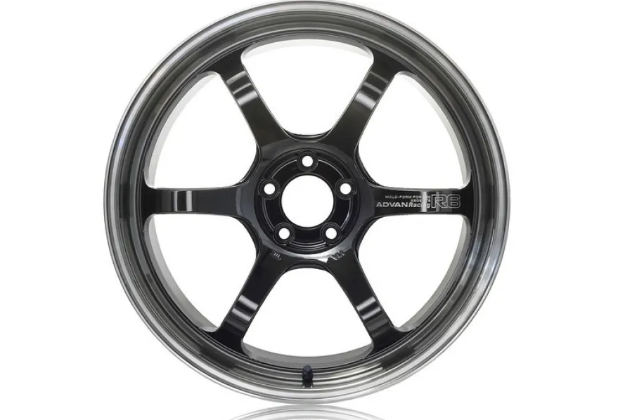 Advan R6 20x10 +25mm 5-112 Machining & Svart Coating Graphite Fälg