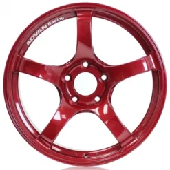 Advan TC4 18x8,5 +45 5-112 Candy Racing Red Fälg & Ring
