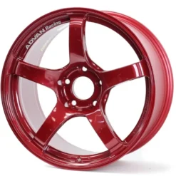 Advan TC4 18x8,5 +45 5-112 Candy Racing Red Fälg & Ring