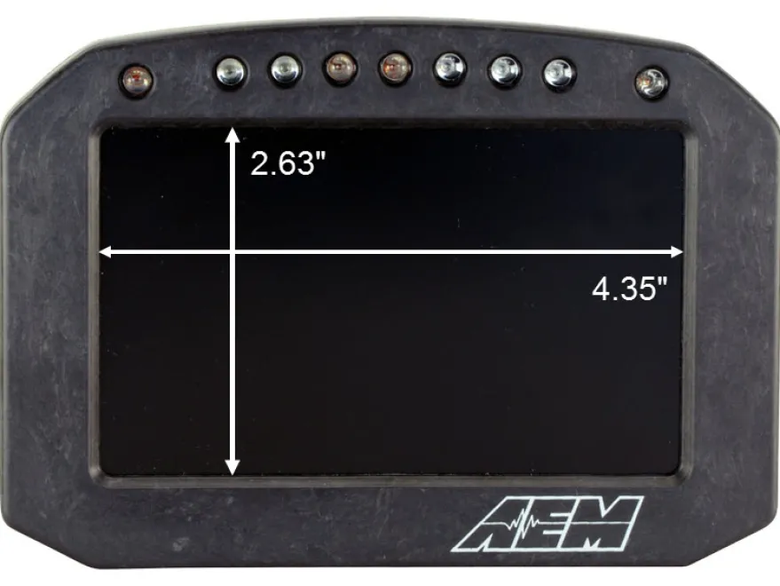 AEM CD-5G Carbon Digital Dash Flat Panel (Utan Logger / Med GPS)