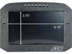 AEM CD-7LG Carbon Digital Dash Flat Panel (Med Logger / Med GPS)