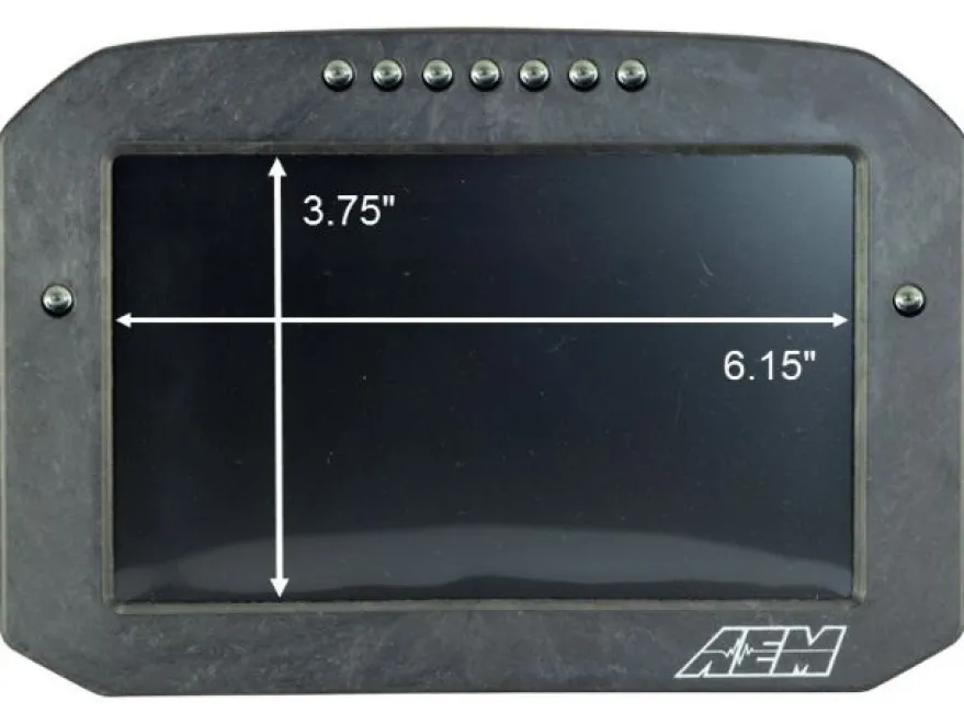 AEM CD-7LG Carbon Digital Dash Flat Panel (Med Logger / Med GPS)