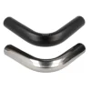 Aluminiumböj 90° Svart / Silver QSP Products