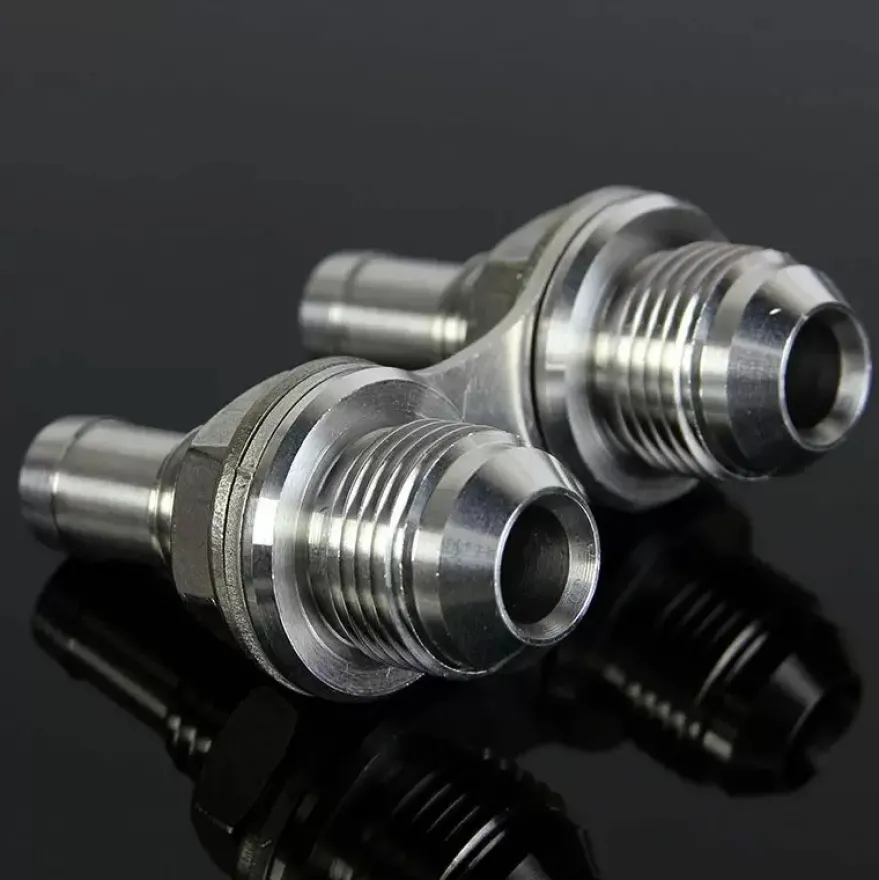 16 - AN10 (5/8'' - AN10) Dubbel Bulkhead Slangadapter SmalT7 Design