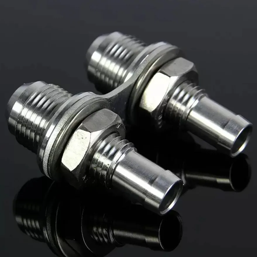 16 - AN10 (5/8'' - AN10) Dubbel Bulkhead Slangadapter SmalT7 Design