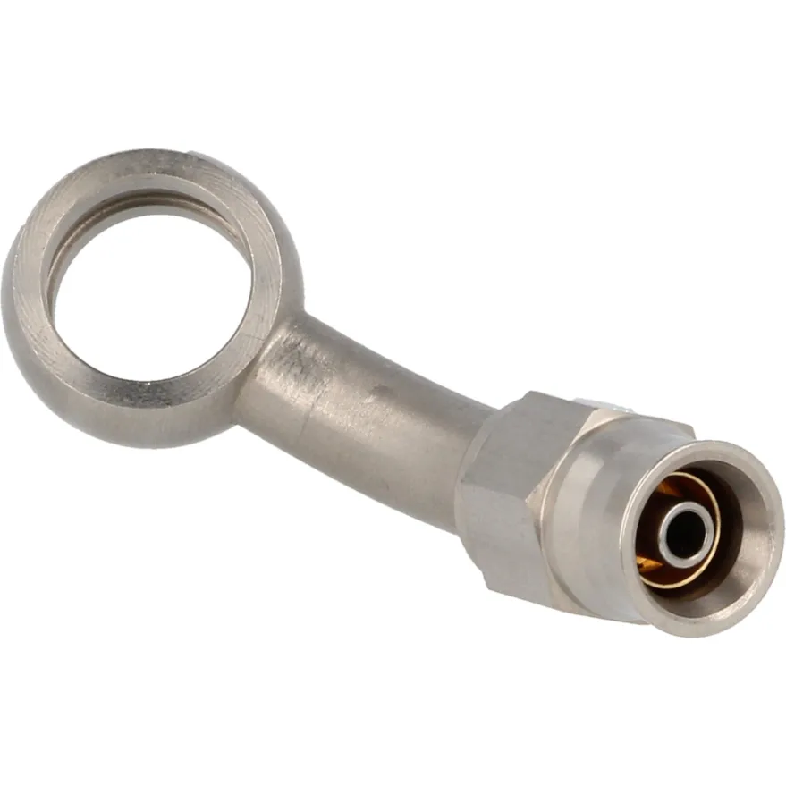 45° AN3 / 11,2 (=AN4 Hål) Banjo Rostfritt QSP