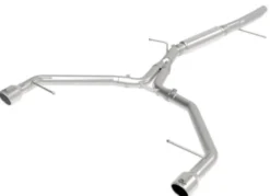 Audi A4 B9 2017-2019 2.0L (t) MACHForce XP 3in-2.5in SS Sportavgassystem Axle-Back aFe Power - Polerade Utblås