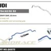 AUDI A4/S4/RS4/A5/S5/RS5 B9 16- Bakre Krängingshämmare 25.4MM Hardrace