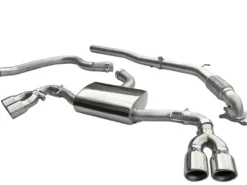 Audi TT 1.8 & 2.0 TFSI(Mk2) (2WD) Quad Exit T/Ps 07-11 Turboback-sportavgassystem (Med De-Cat) Cobra Sport