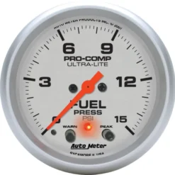 Bränsletrycksmätare 66.7mm 15PSI (Digital Stepper-motor) Ultra-Lite