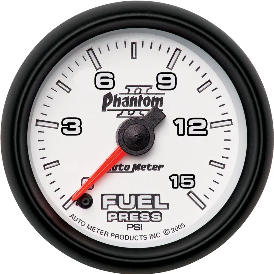 Bränsletrycksmätare 52mm 15PSI (Digital Stepper-motor) PHANTOM II