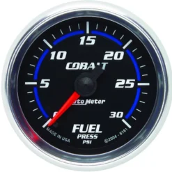 Bränsletrycksmätare 52mm 30PSI (Digital Stepper-motor) COBALT