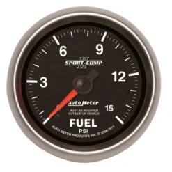 Bränsletrycksmätare 66.7mm 15PSI (Mekanisk) SPORT-COMP II