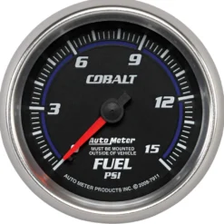 Bränsletrycksmätare 66.7mm 15PSI (Mekanisk) COBALT
