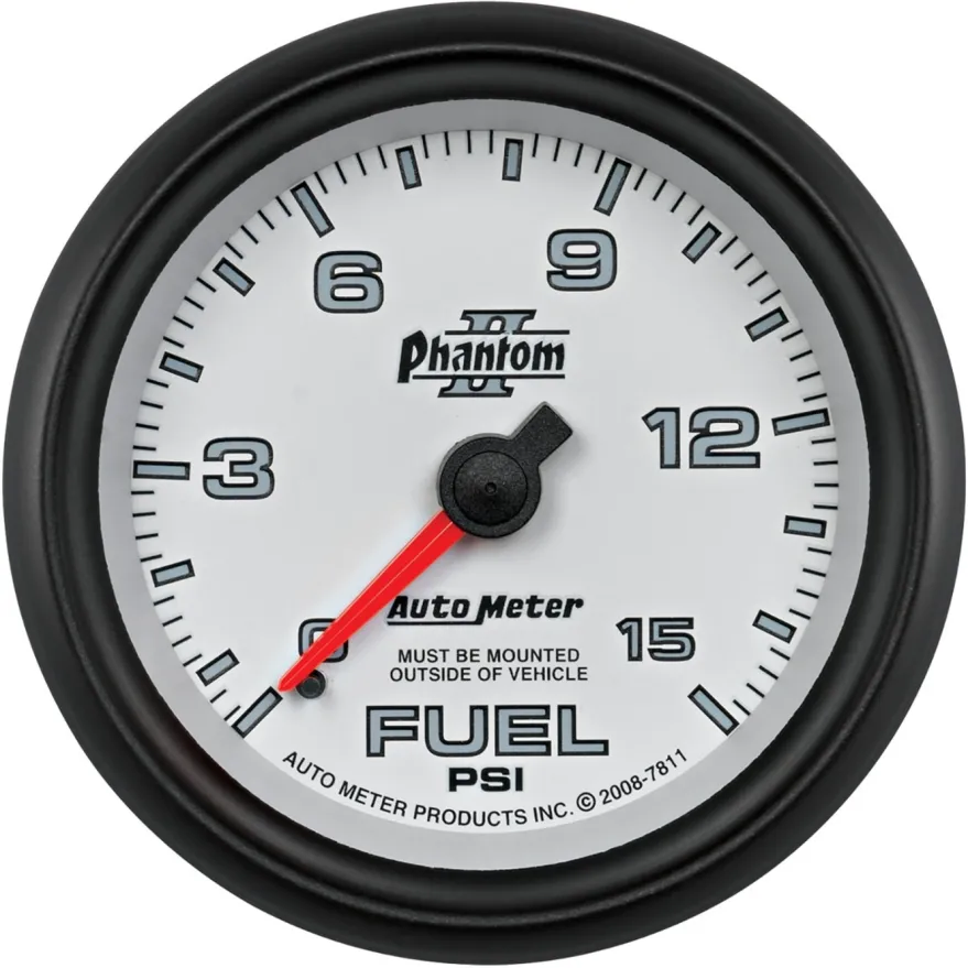 Bränsletrycksmätare 66.7mm 15PSI (Mekanisk) PHANTOM II