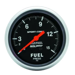Bränsletrycksmätare 66.7mm 15PSI (Mekanisk) SPORT-COMP